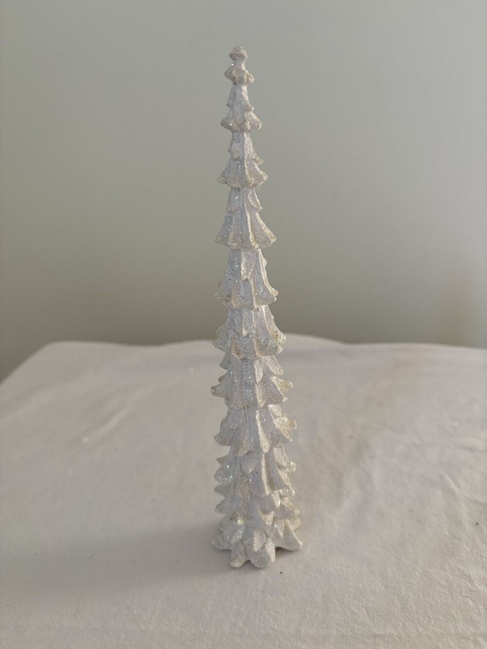 Possible Dreams Accessories Snowy Pine Tree 8.5 Inch White Glitter Christmas